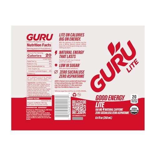 GURU on-the-go energy for work or study