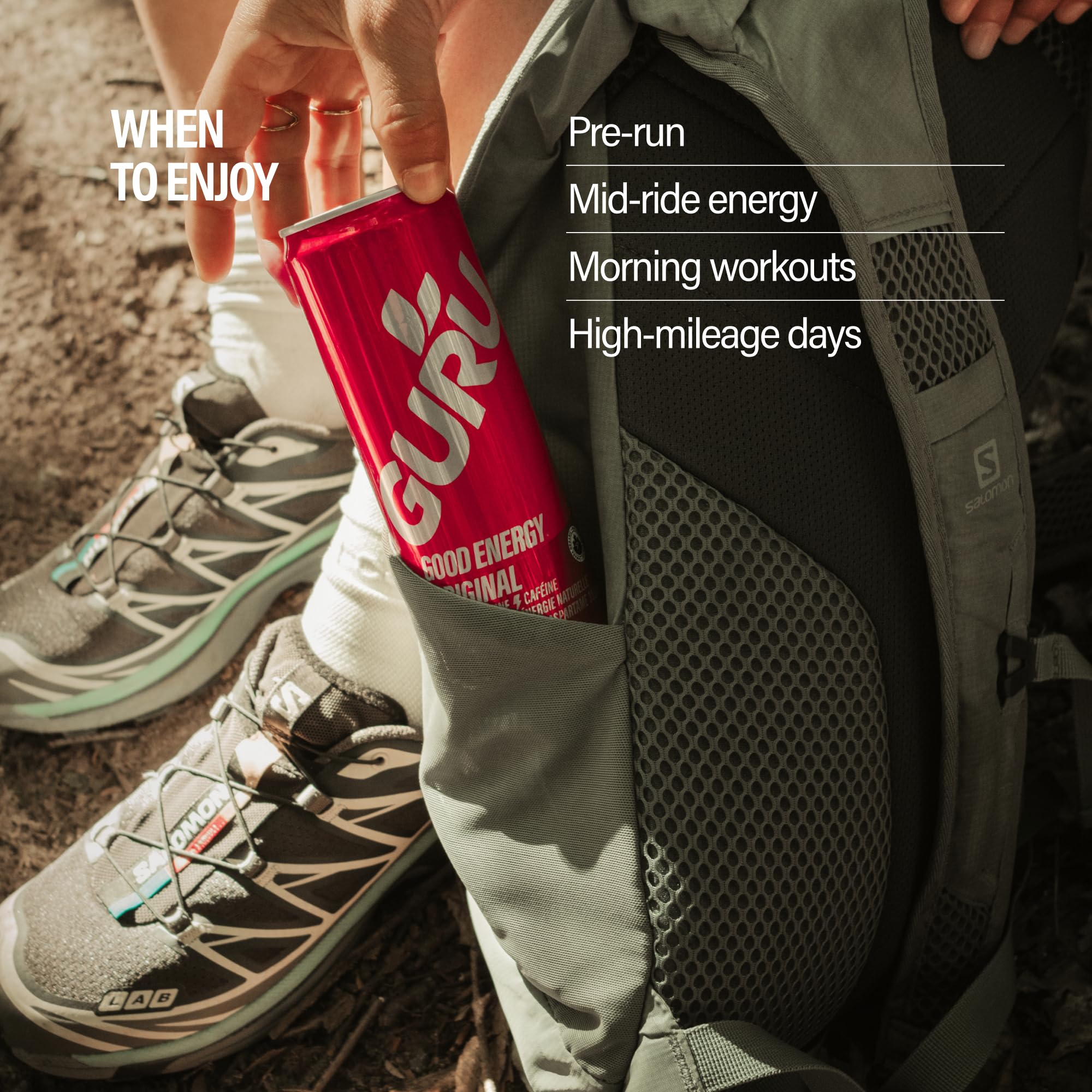GURU Original energy pack 24 bottles emphasizes value and everyday use
