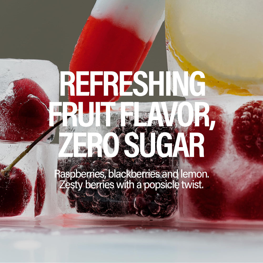 GURU Zero Sugar Ice Pop can is a crisp, sugar-free energy pick-me-up