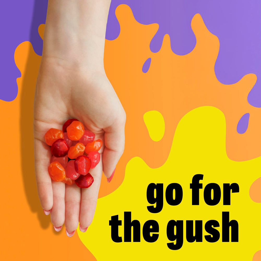 Gushers box with 16 oz total for convenient snacks on the go.