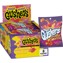 Gushers Flavor Mixers Strawberry Peach pouch with vitamin C support
