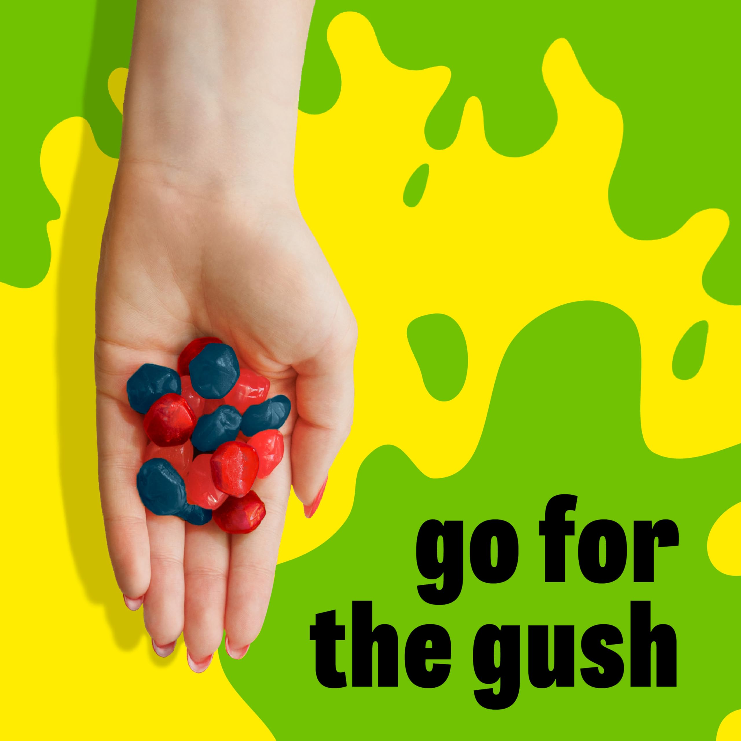 Gushers individually wrapped pouches for easy grab-and-go snacking.