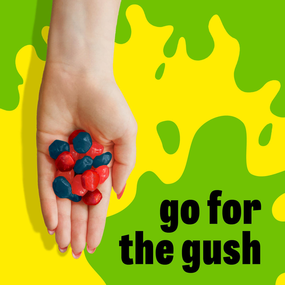 Gushers individually wrapped pouches for easy grab-and-go snacking.