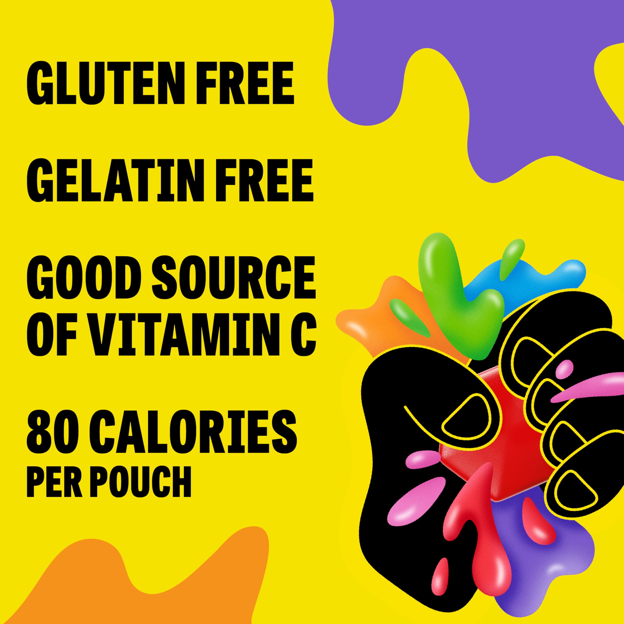 Gushers individually wrapped snacks close up emphasizes convenient lunchbox sharing