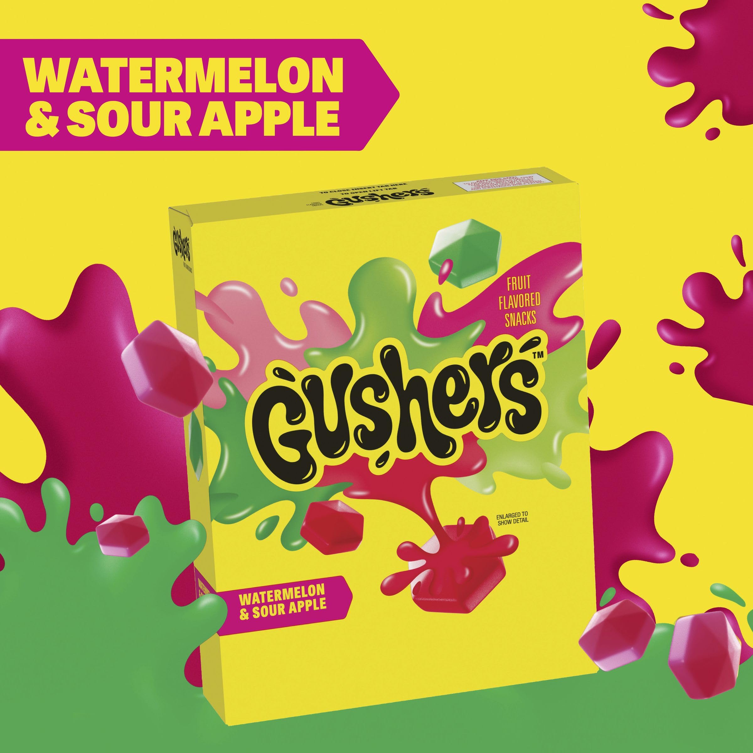 Gushers juice-filled center makes on-the-go snacking exciting for kids.