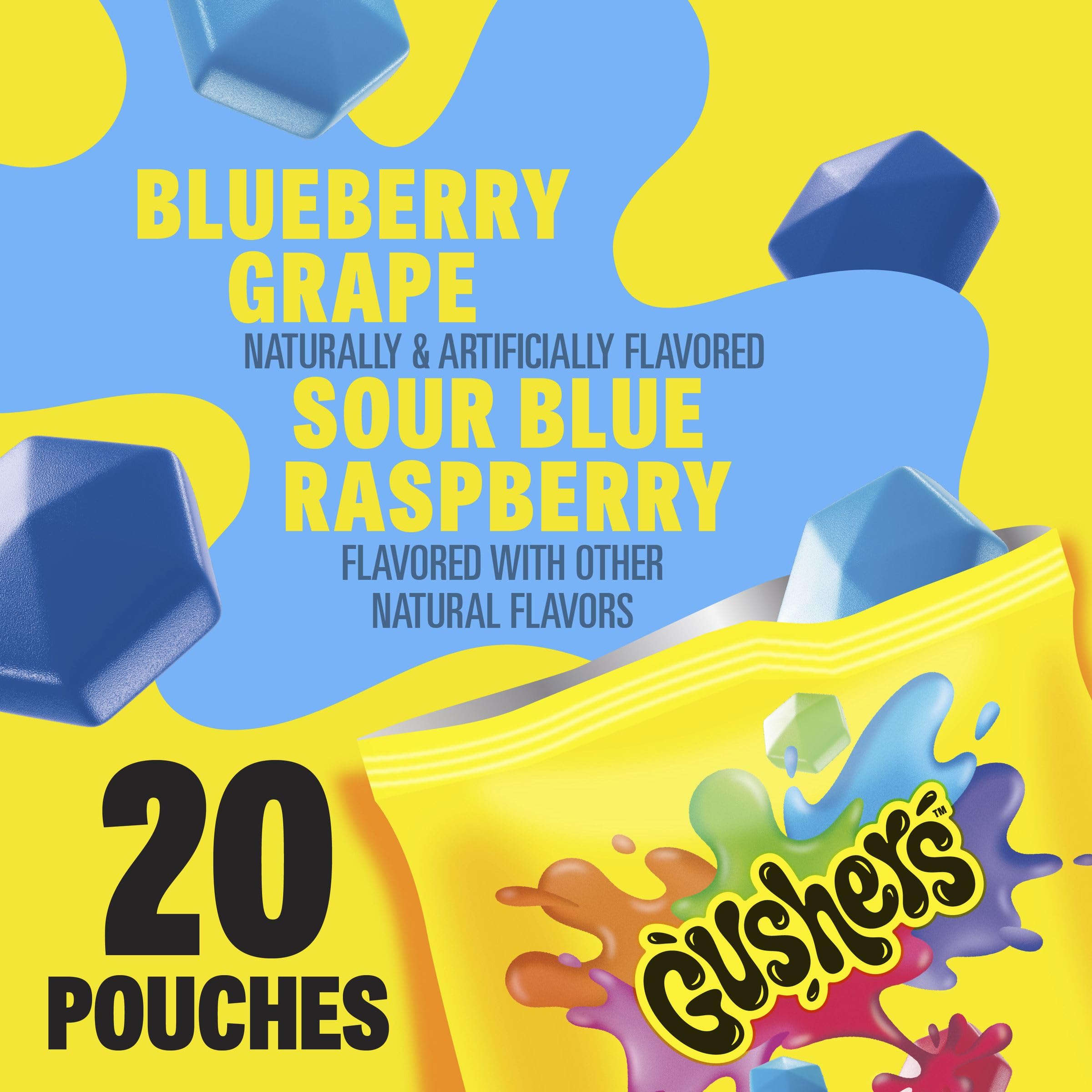 Close-up of Gushers juicy center detailing the burst of flavor inside for a fun snack.