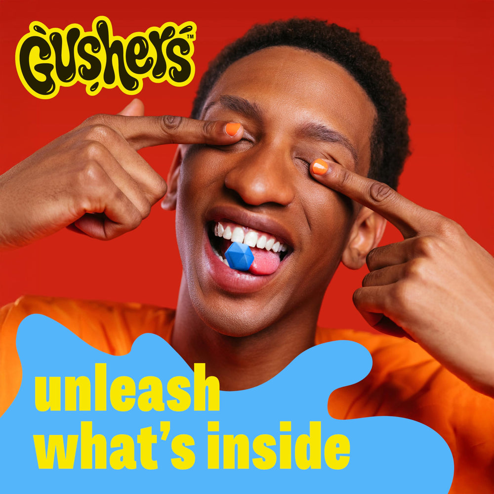 Gushers nutrition focused image highlights vitamin C content for snacking