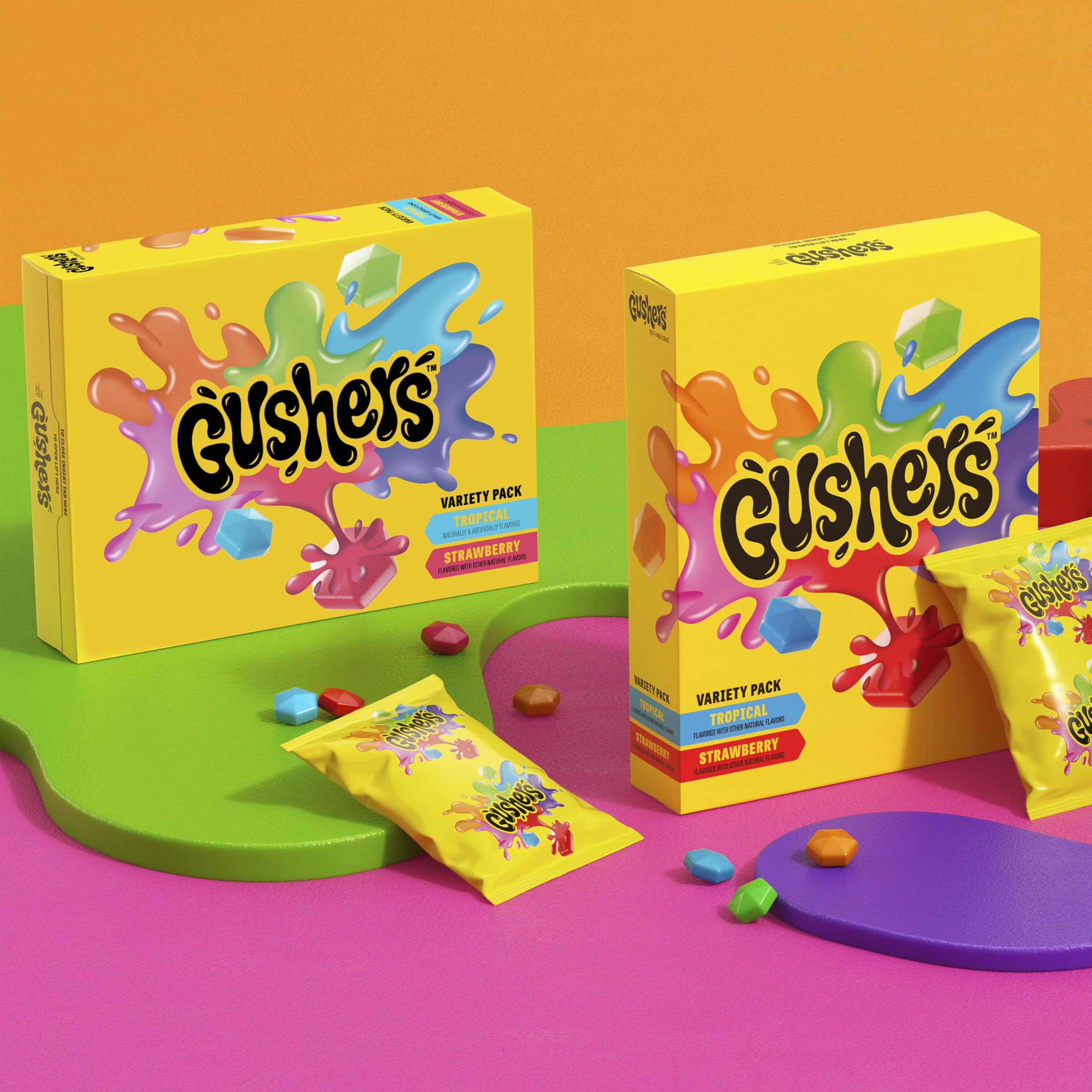 Gushers-party-treat-bags demonstrate easy sharing at parties.