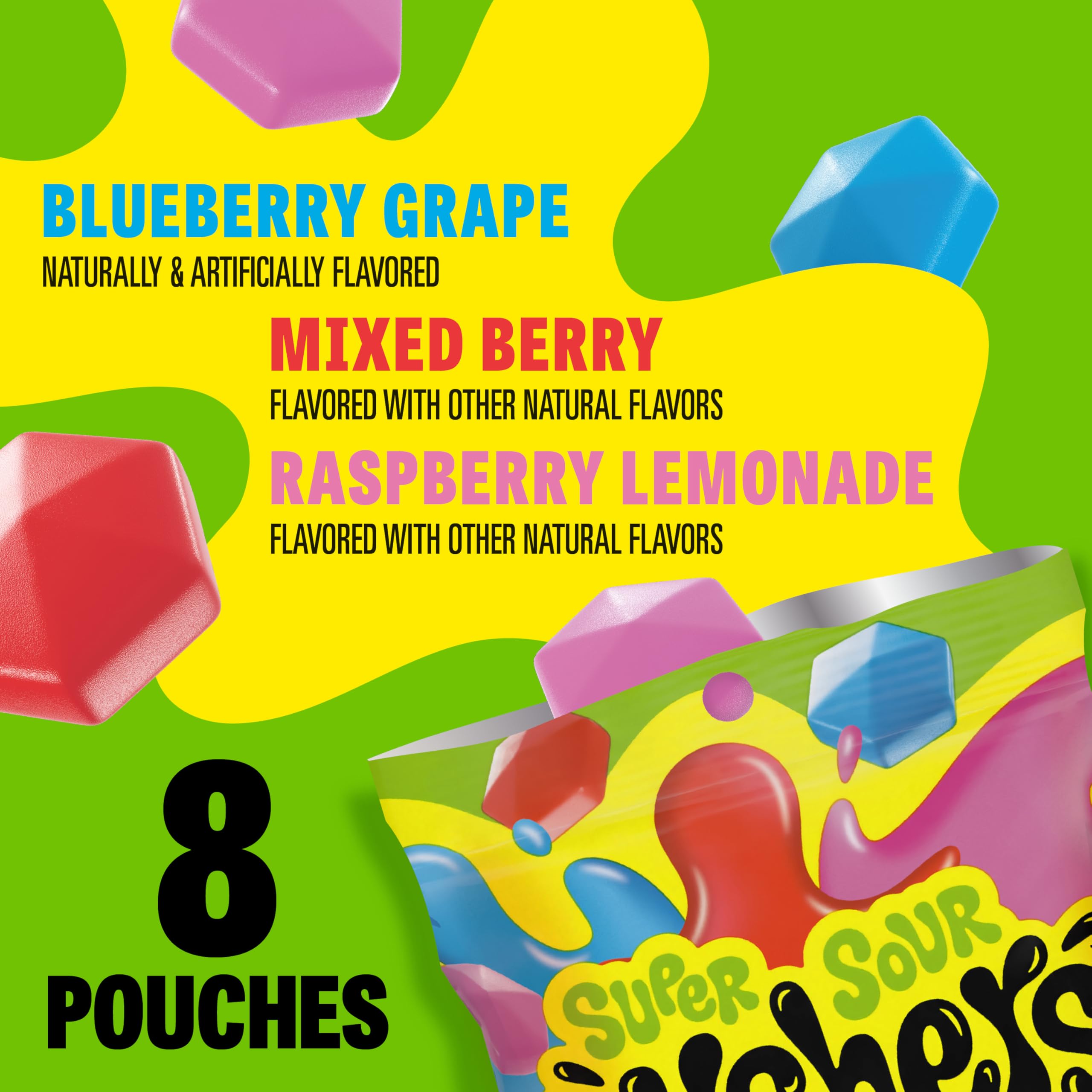 Gushers Raspberry Lemonade gummies with tangy flavor ideal for on-the-go.