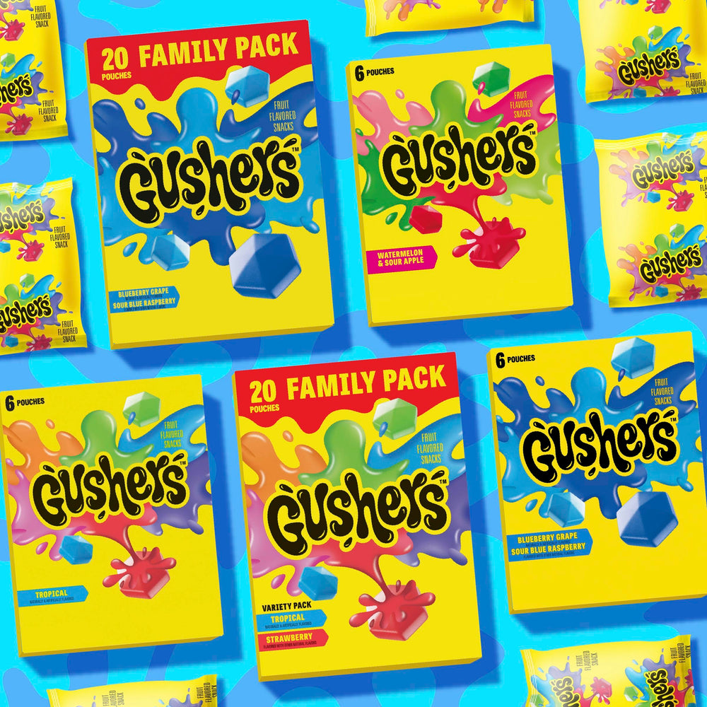 Gushers travel-friendly snack for on-the-go energy between activities.