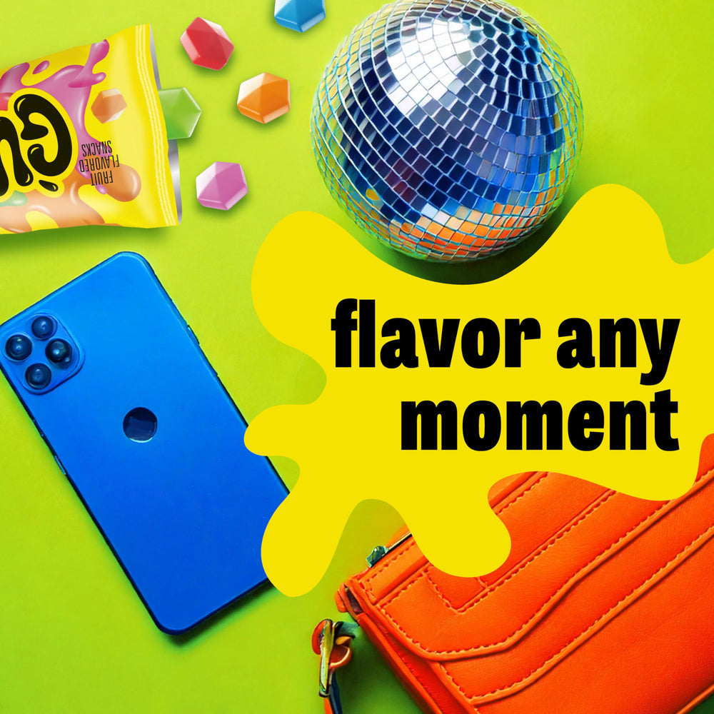 Gushers Tropical snack pack party, colorful treat ready for gatherings.