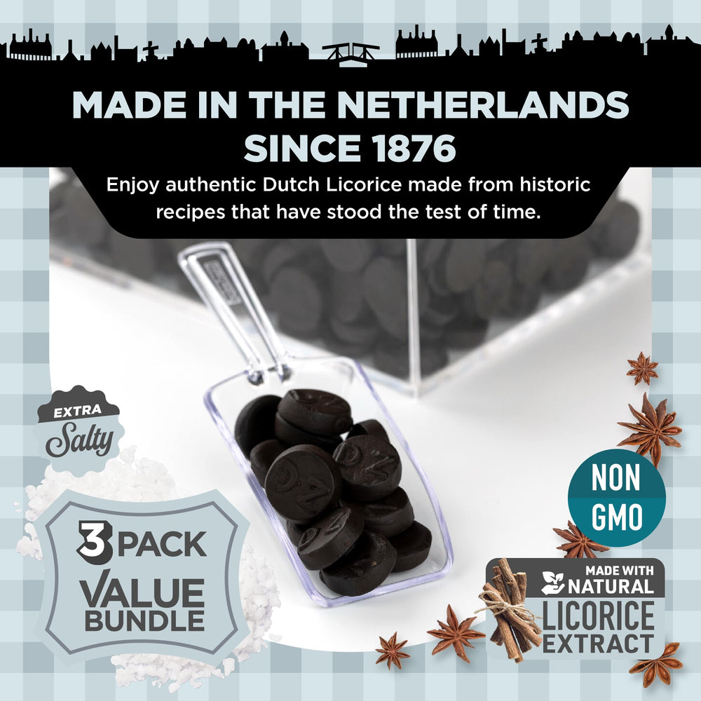 Gustaf's Licorice Coins on surface shows chewy bite and sturdy shell.