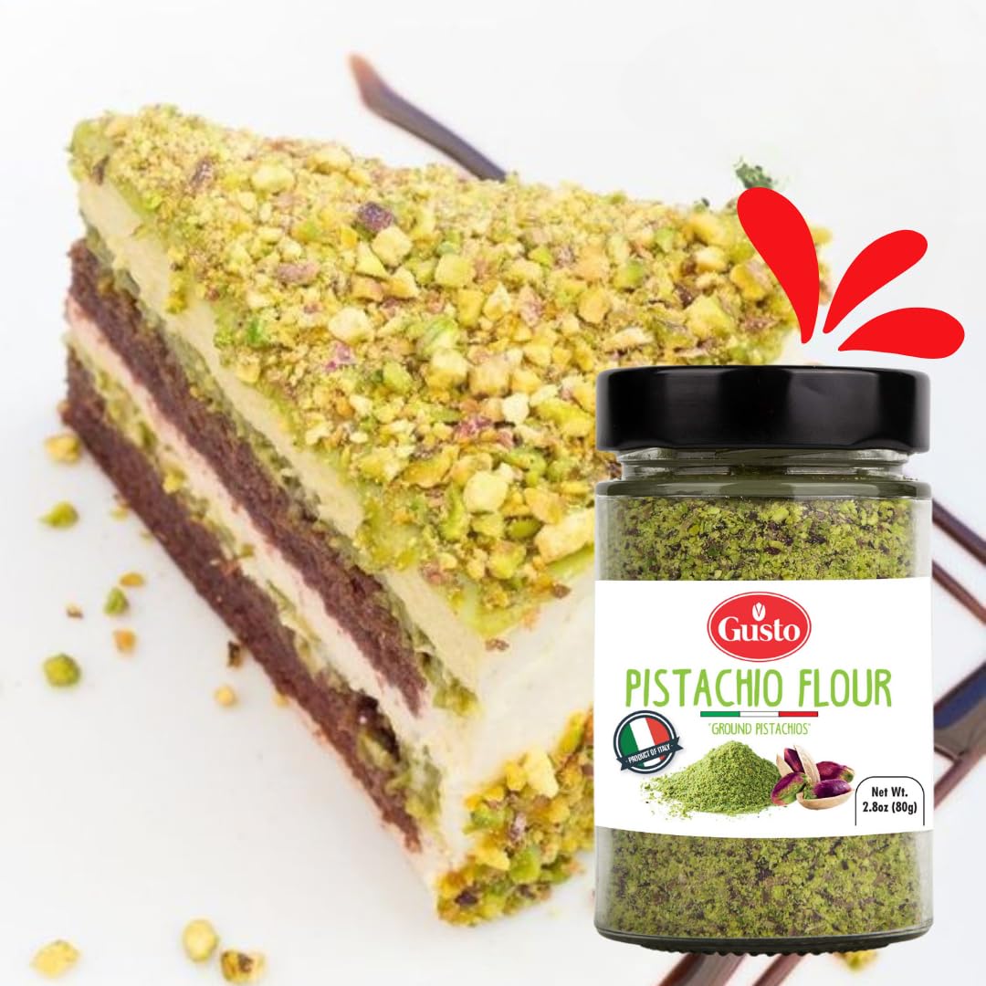 GUSTO ETNA Bronte origin pistachio flour, Italian craftsmanship.