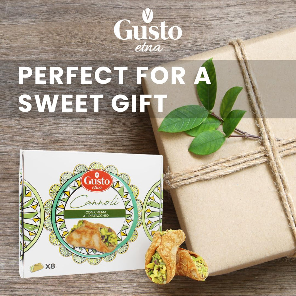 Bronte pistachios flavor the GUSTO ETNA filling for authenticity.