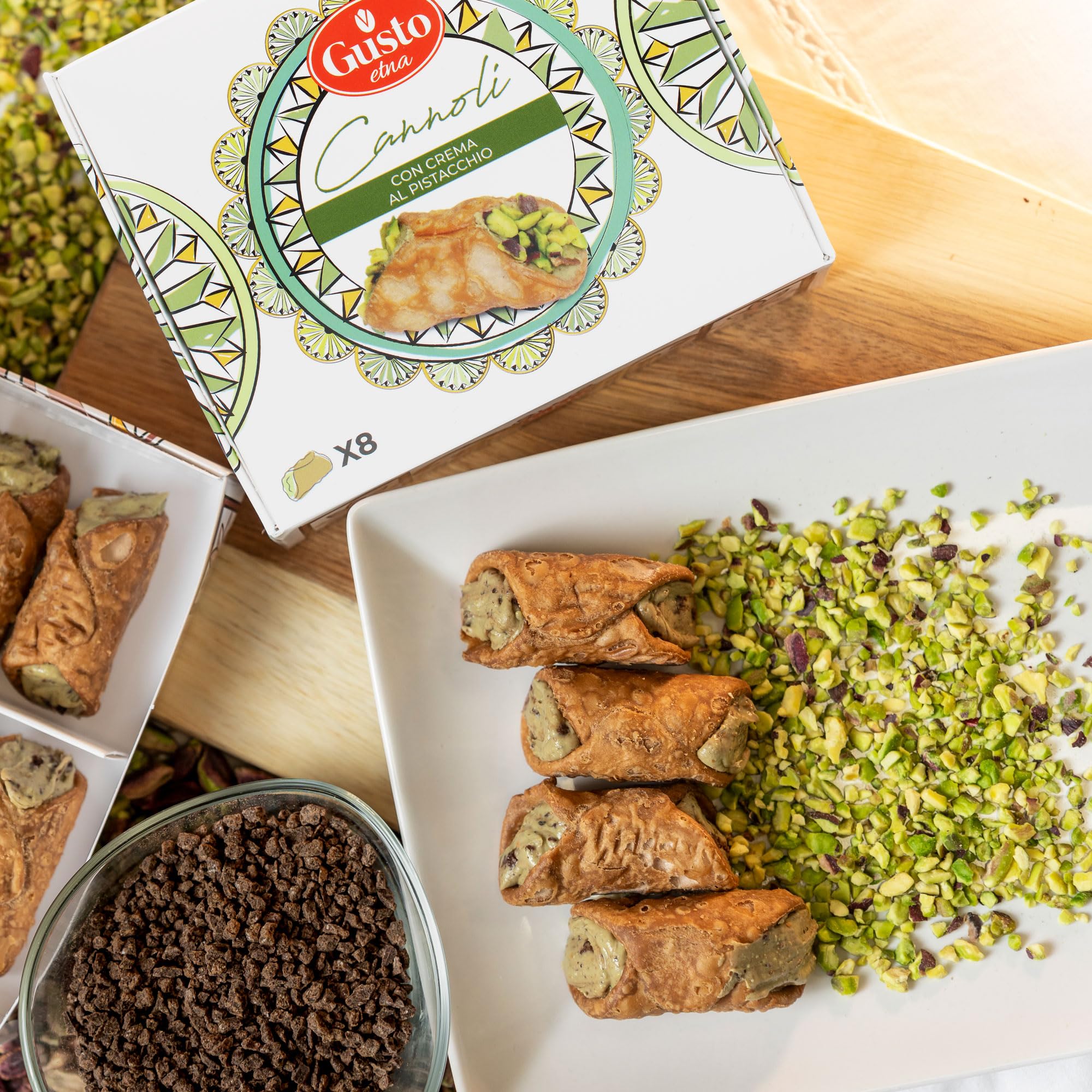 GUSTO ETNA Cannoli, product of Italy with traditional Sicilian methods.