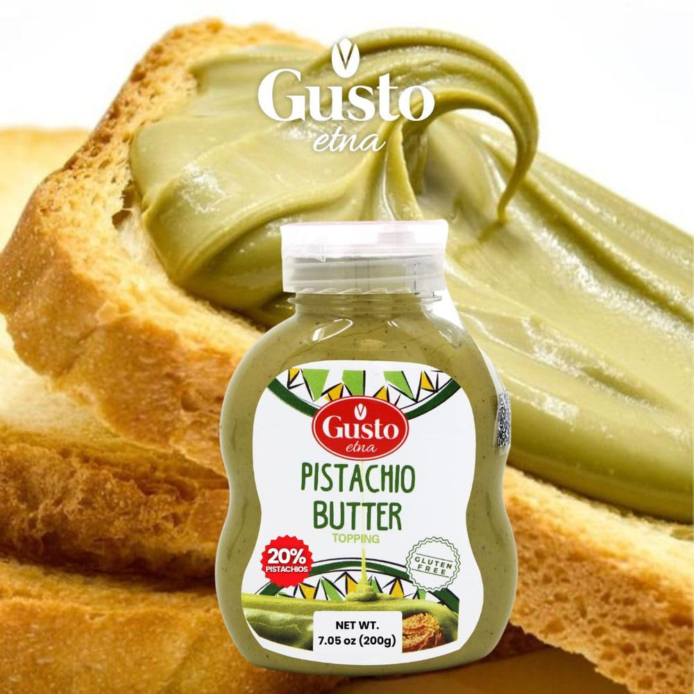 GUSTO ETNA Pistachio Cream poured into coffee or gelato