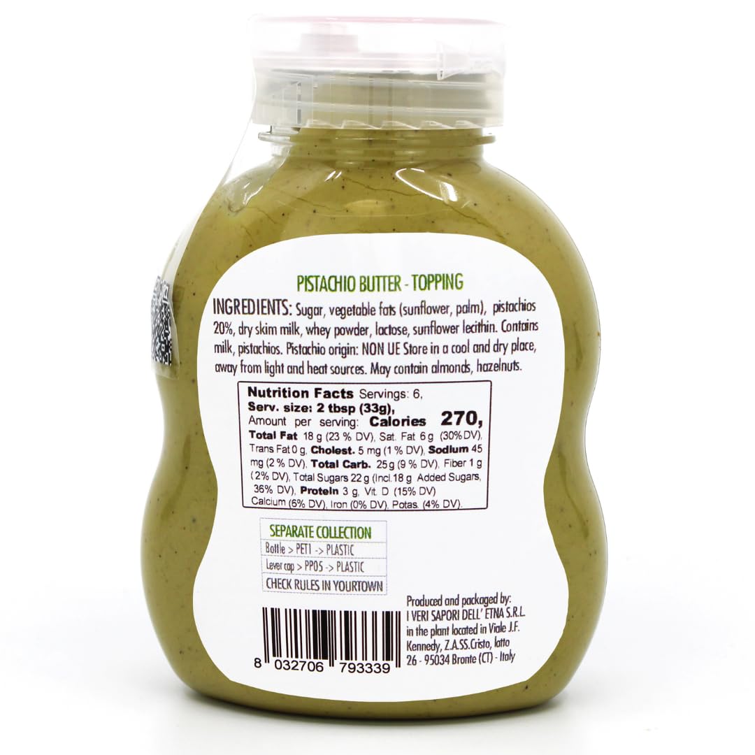 GUSTO ETNA Pistachio Cream spread on toast for a creamy breakfast
