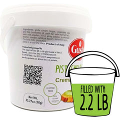 Pistachio cream spread on bread by GUSTO ETNA for a luxurious breakfast