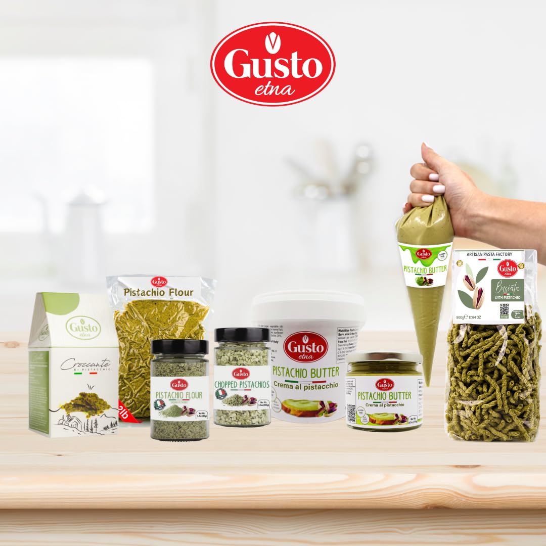 GUSTO ETNA Pistachios Chopped non-GMO and natural, versatile cooking
