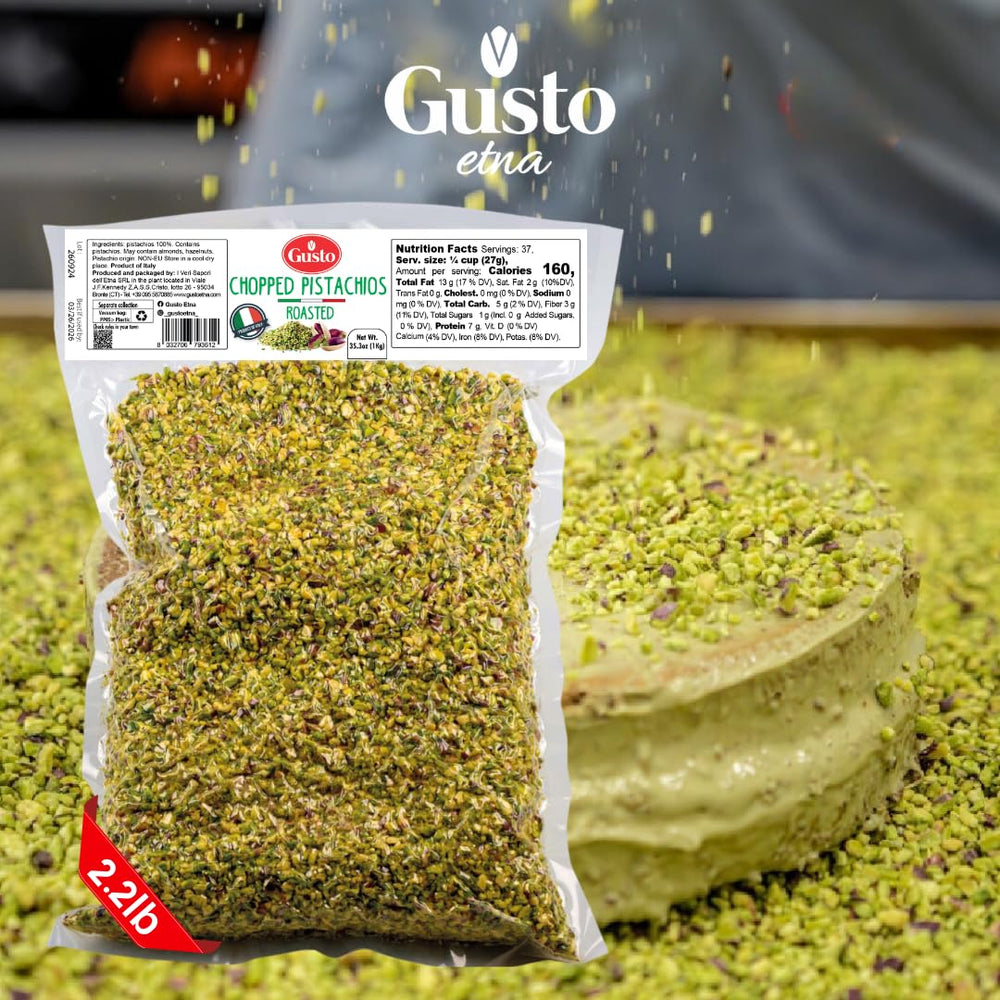 GUSTO ETNA pistachios enhance desserts and salads with crunch.