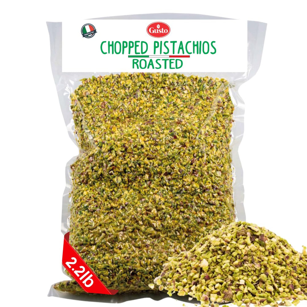 GUSTO ETNA pistachios dry-roasted crumble for topping desserts.