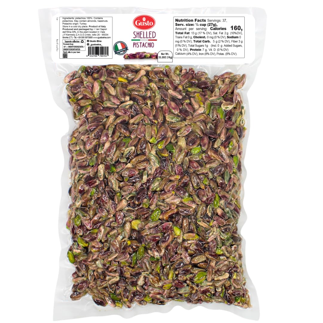 Gusto Etna pistachios shelled unsalted – versatile ingredient for cooking.