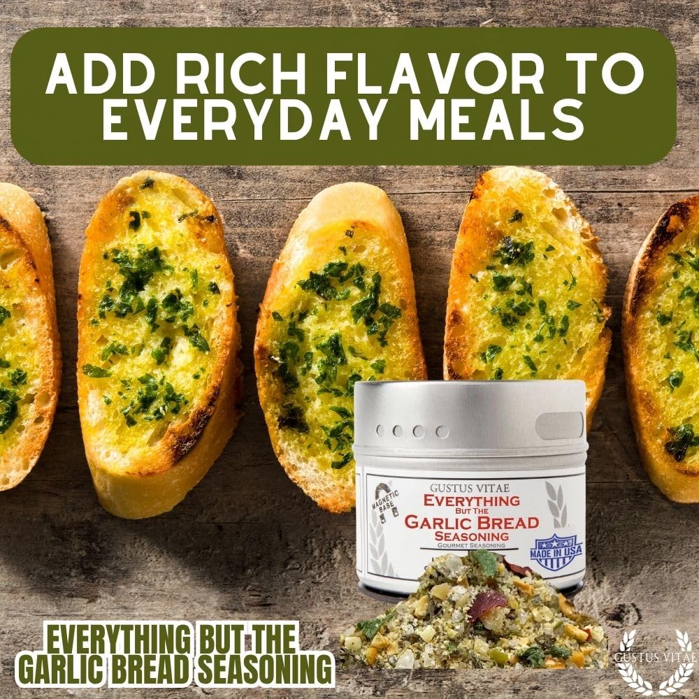Gustus Vitae Everything But The Garlic Bread seasoning on fries for crisp flavor