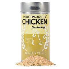 Gustus Vitae Everything But The Chicken Seasoning bottle for enhanced chicken flavor