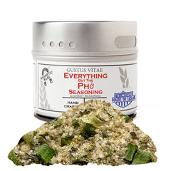 Gustus Vitae Everything But The Pho jar front — premium seasoning enhances proteins with bold flavor.