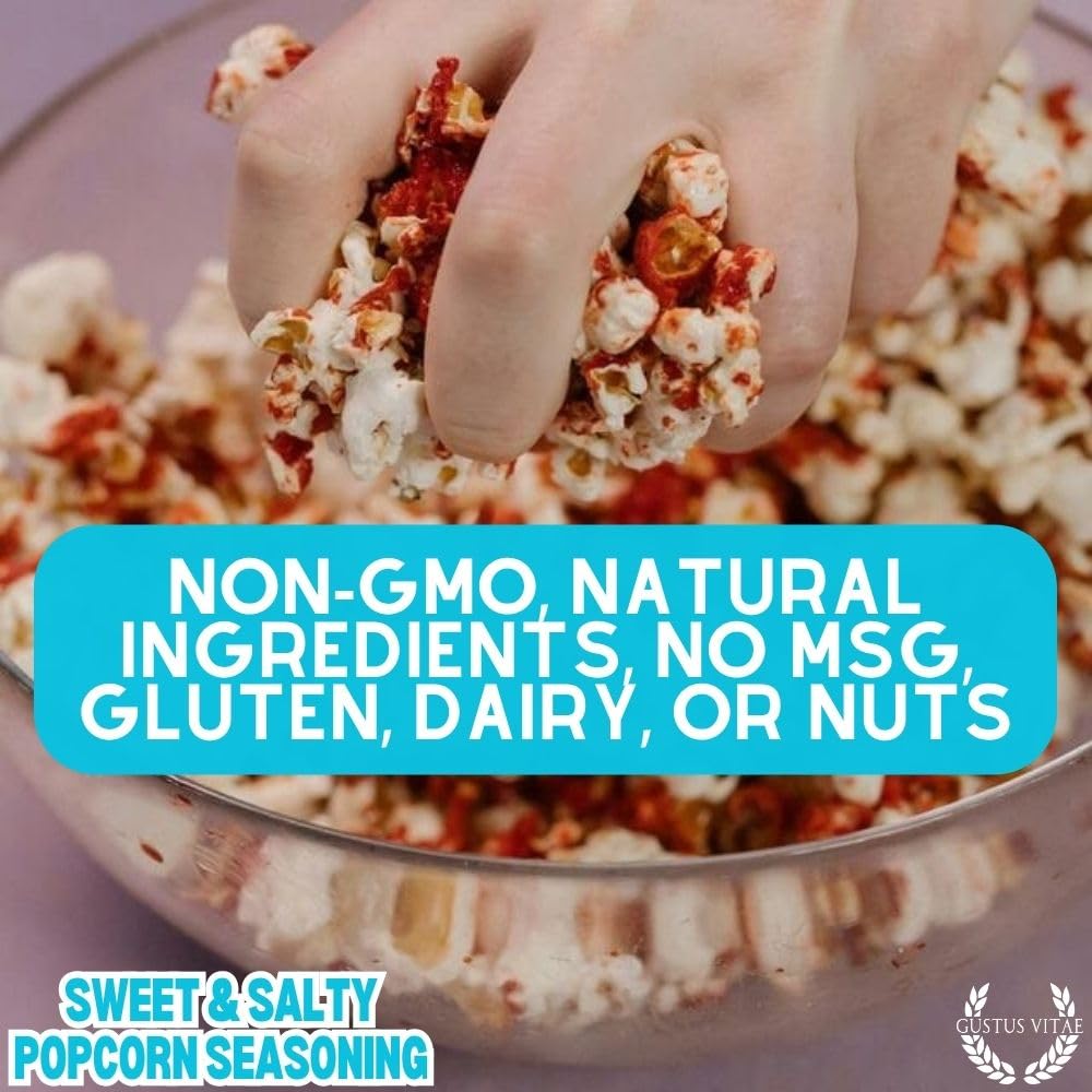 Gustus Vitae Everything But The Sweet and Salty Popcorn Seasoning ingredients list