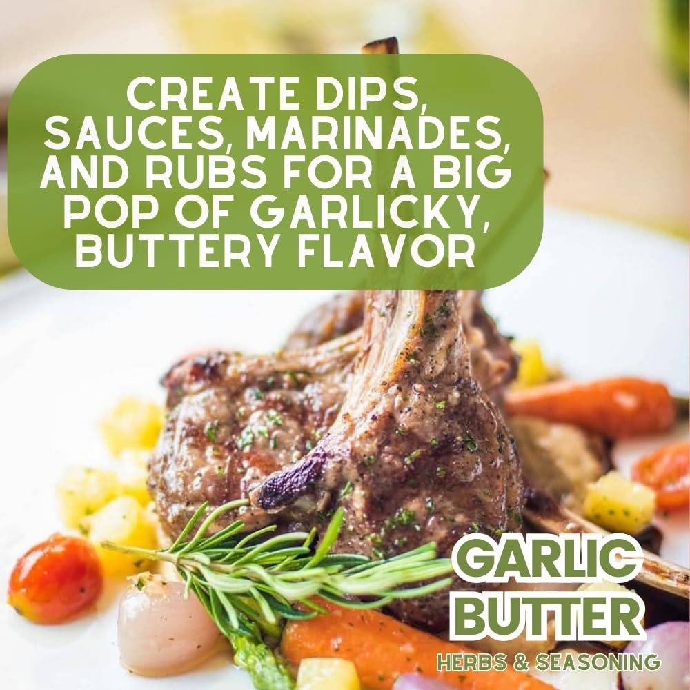 Gustus Vitae Everything Butter seasoning bottle adds rich flavor to poultry and vegetables.