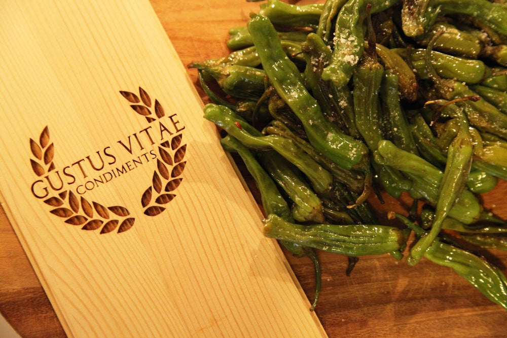Gustus Vitae Green Tea Sea Salt sprinkle on dish suggests delicate aroma and bright flavor lift.