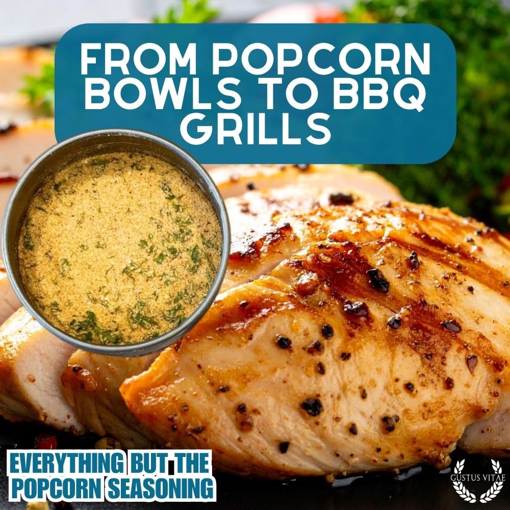 Gustus Vitae grill-ready spice sprinkle over grilled meats for flavor