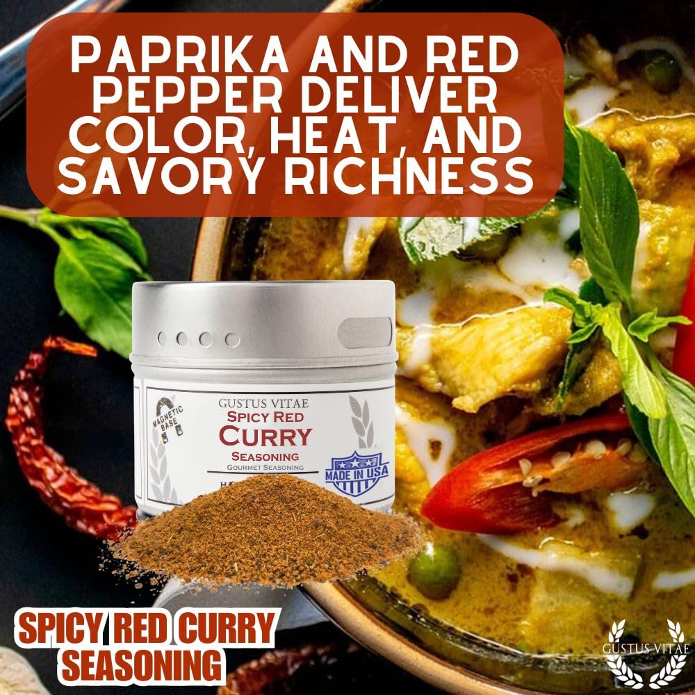 Gustus Vitae magnetic tin base keeps seasoning within easy reach.