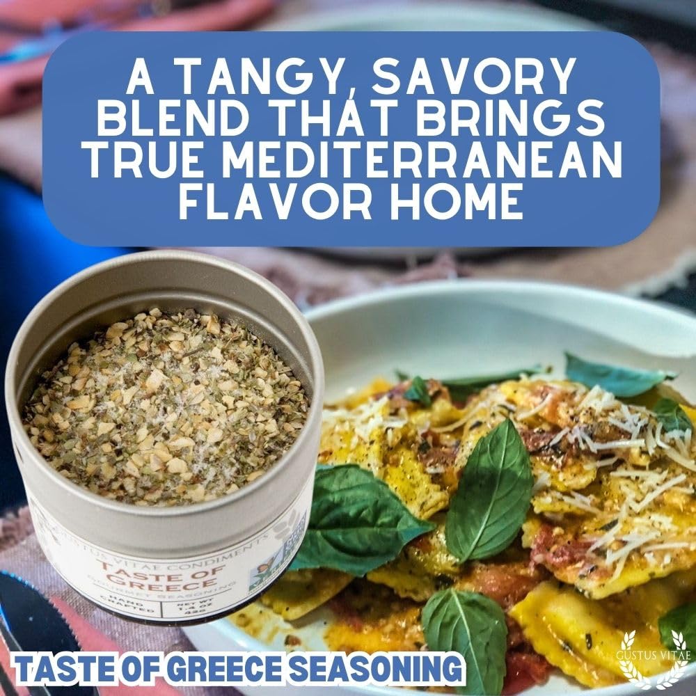 Small-batch kitchen scene with Taste of Greece preserving aroma and freshness