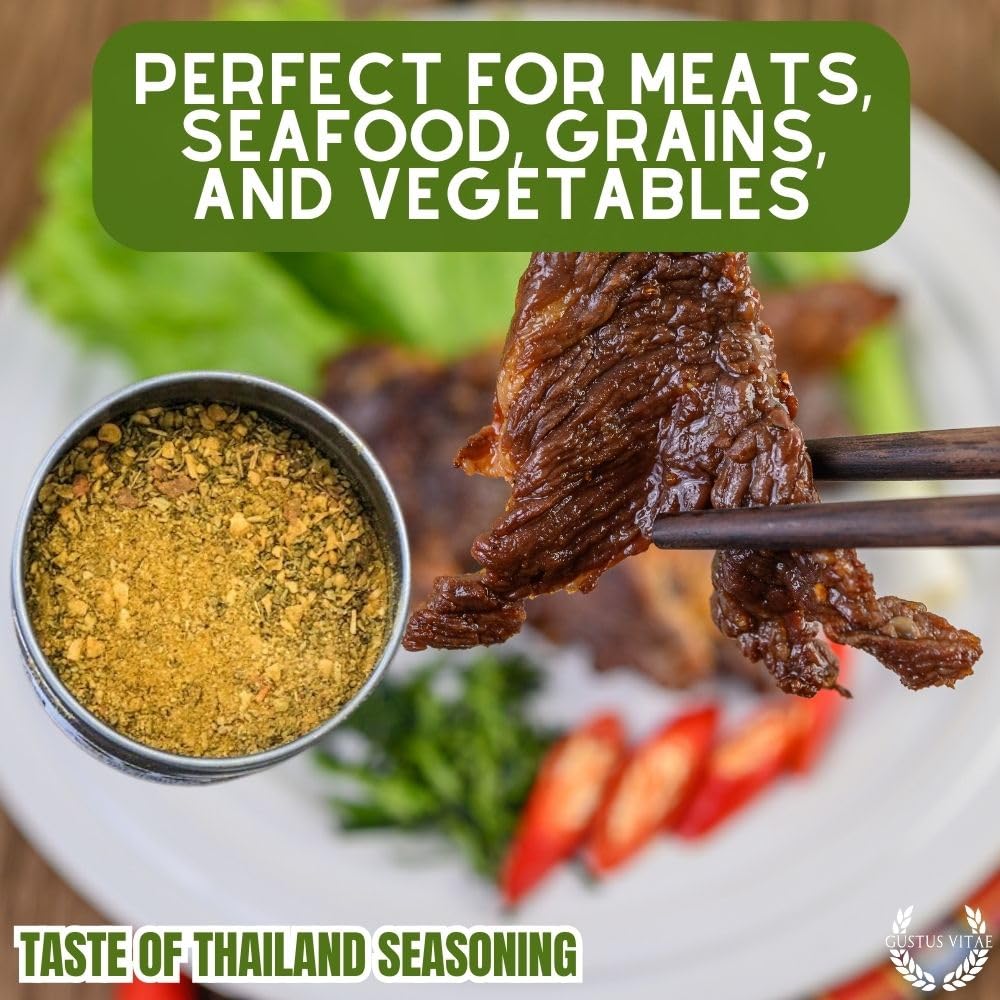 Gustus Vitae Taste of Thailand ingredients being poured into a pan for cooking