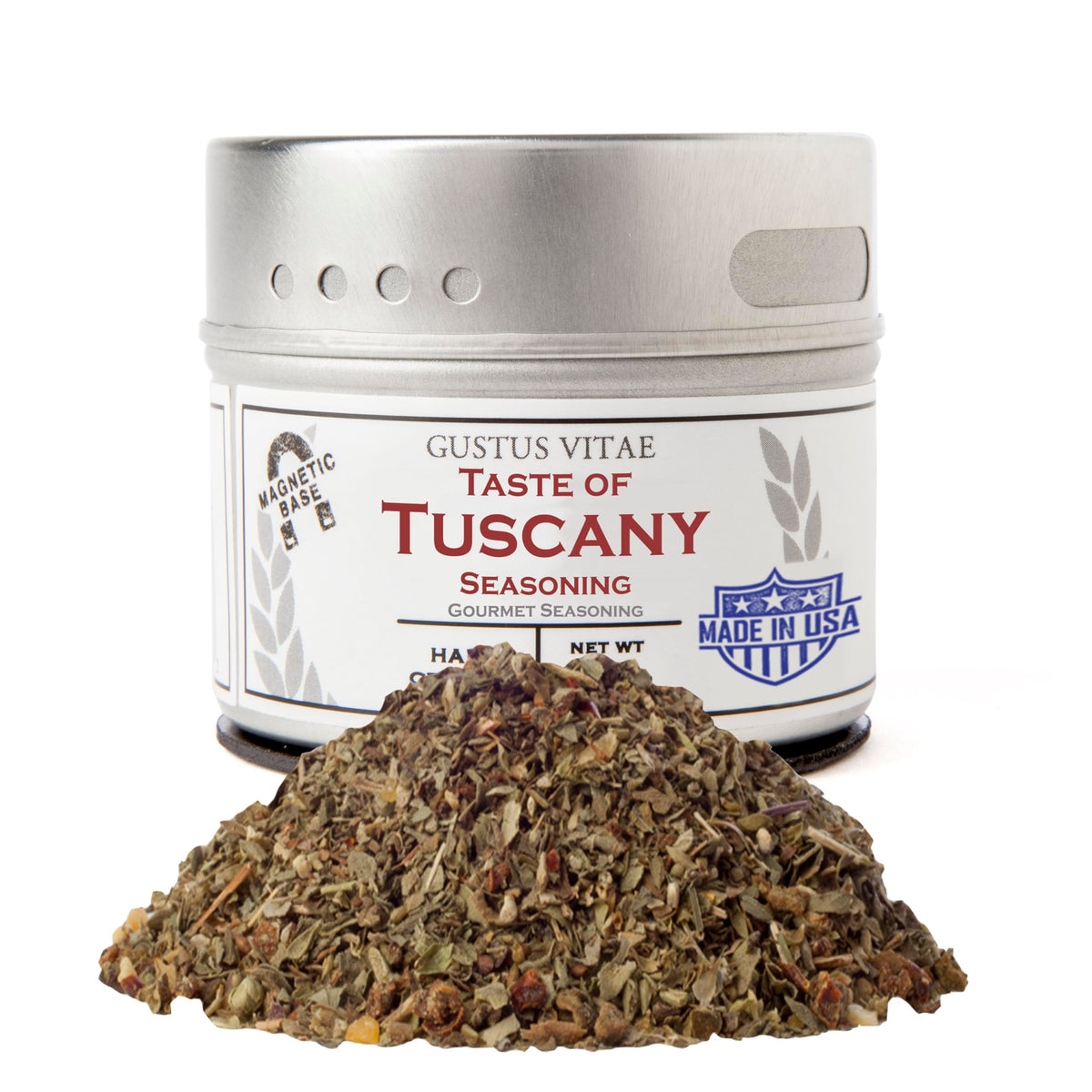 Gustus Vitae Taste of Tuscany bottle pour for quick flavor boosts.