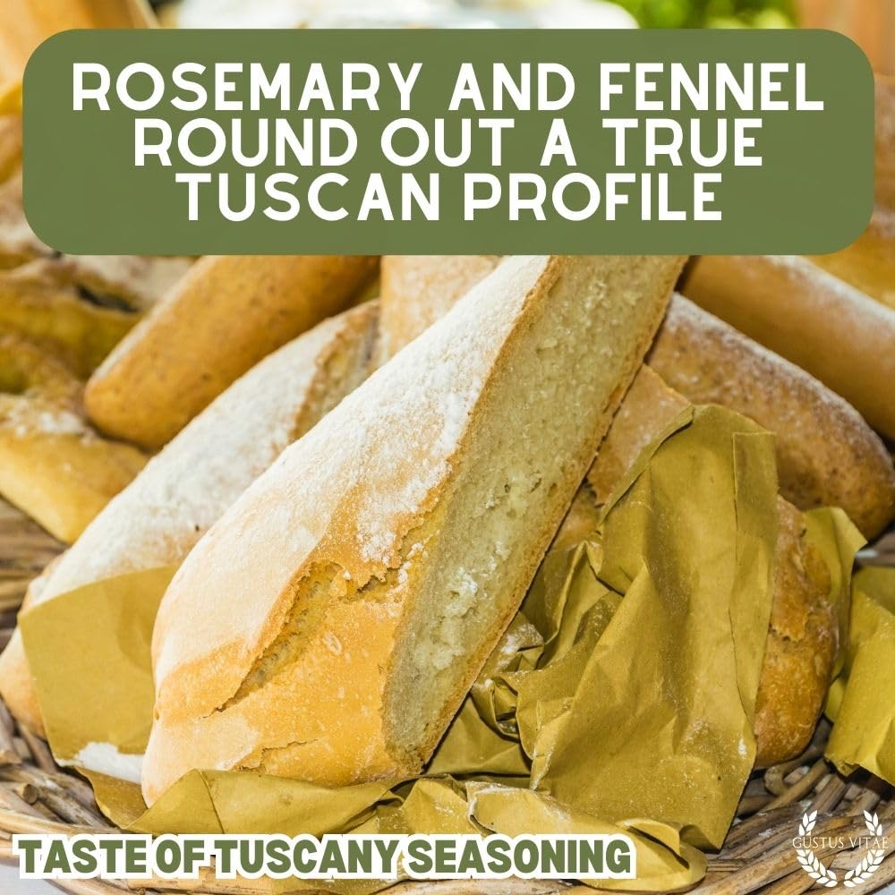 Gustus Vitae Taste of Tuscany pasta dish with herb-forward finish.