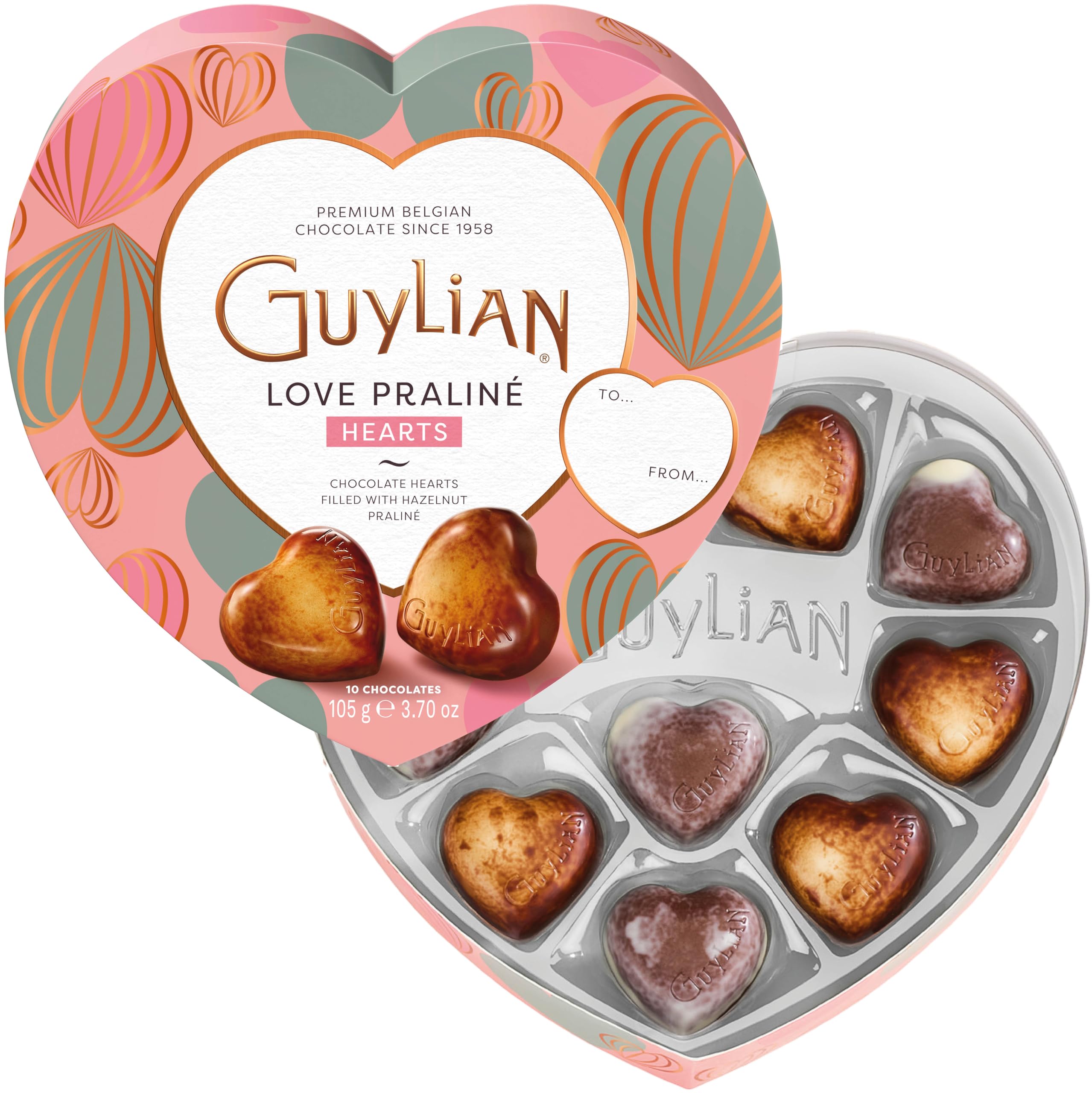 GuyLian Easter chocolate hearts with marble shells offer refined flavor for gifting