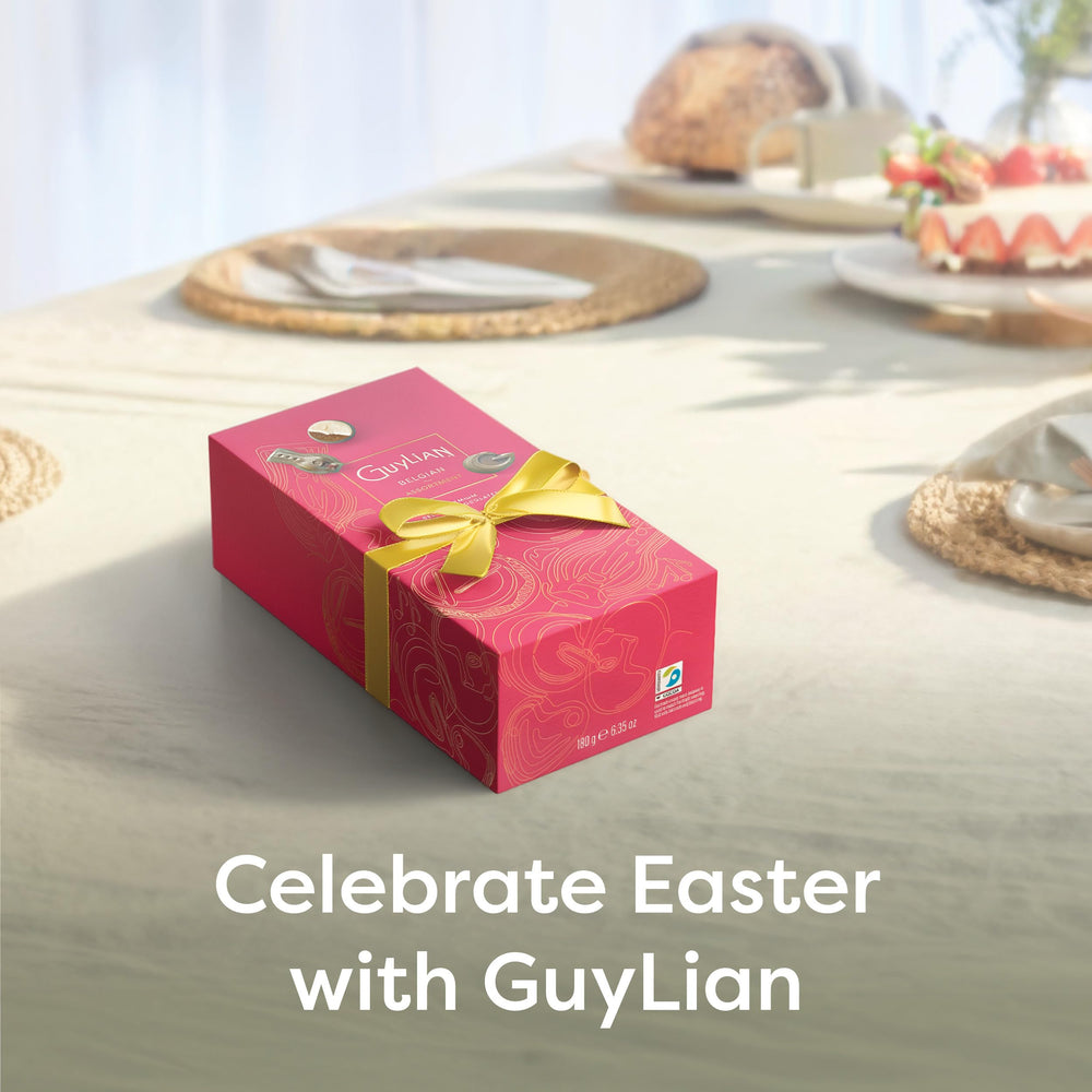 Guylian eco-packaging with FSC certification supports sustainable gifting.