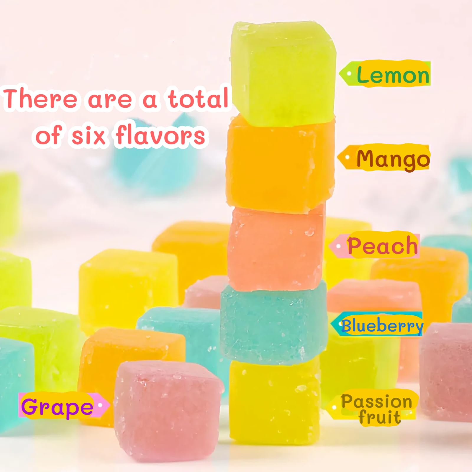 GXXDMZAQ gluten-free fruit candy with real juice flavors