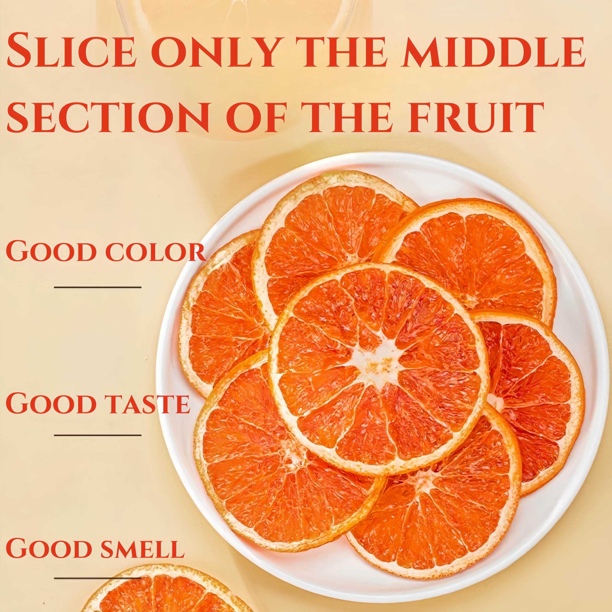 GXXDMZAQ blood orange slices for tea infusions and refreshing beverages.