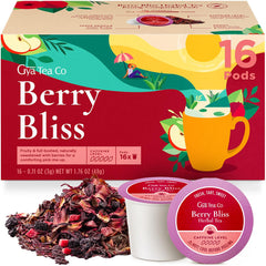 Gya Tea Co Berry Bliss pod pour reveals a fragrant berry aroma for a soothing sip