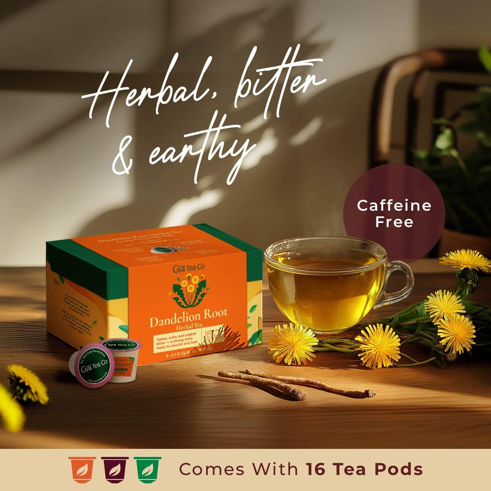 Gya Tea Co decaf wellness cup visual suggesting relaxing moments after meals