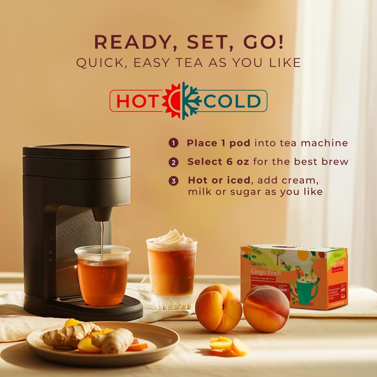 Gya Tea Co gift ready tea pod set for gatherings.