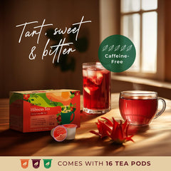 Gya Tea Co hibiscus tea pods close-up for convenient brewing