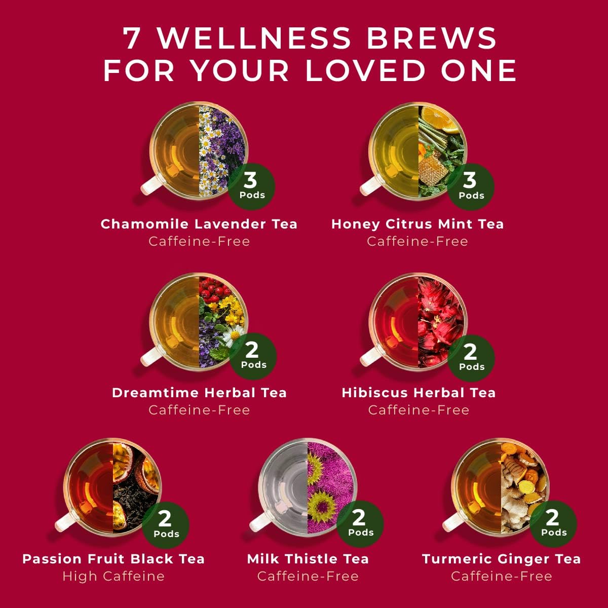 Gya Tea Co Passion Fruit pod for refreshing, vibrant afternoons.