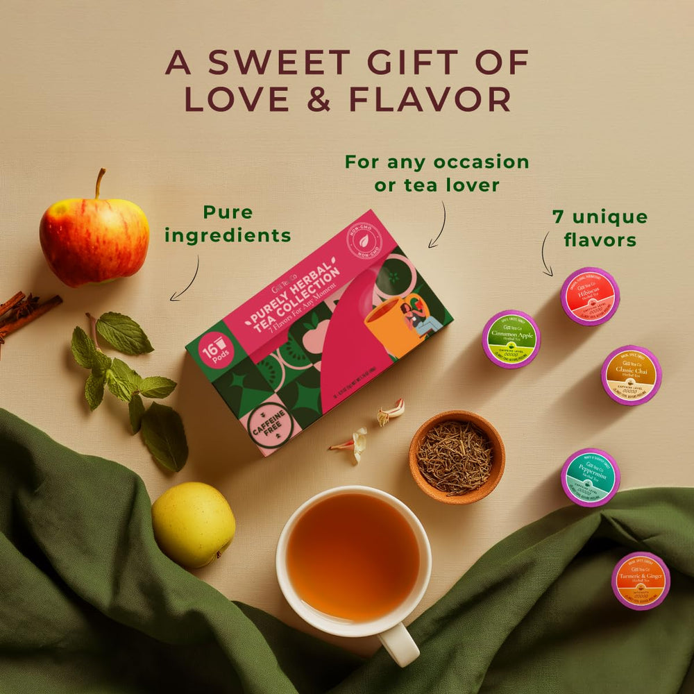 Gya Tea Co Purely Herbal Pod Classic Chai image featuring spice-forward, caffeine-free chai