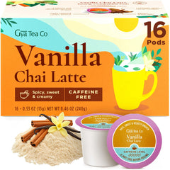 Gya Tea Co vanilla chai latte pod pack for quick, convenient rituals