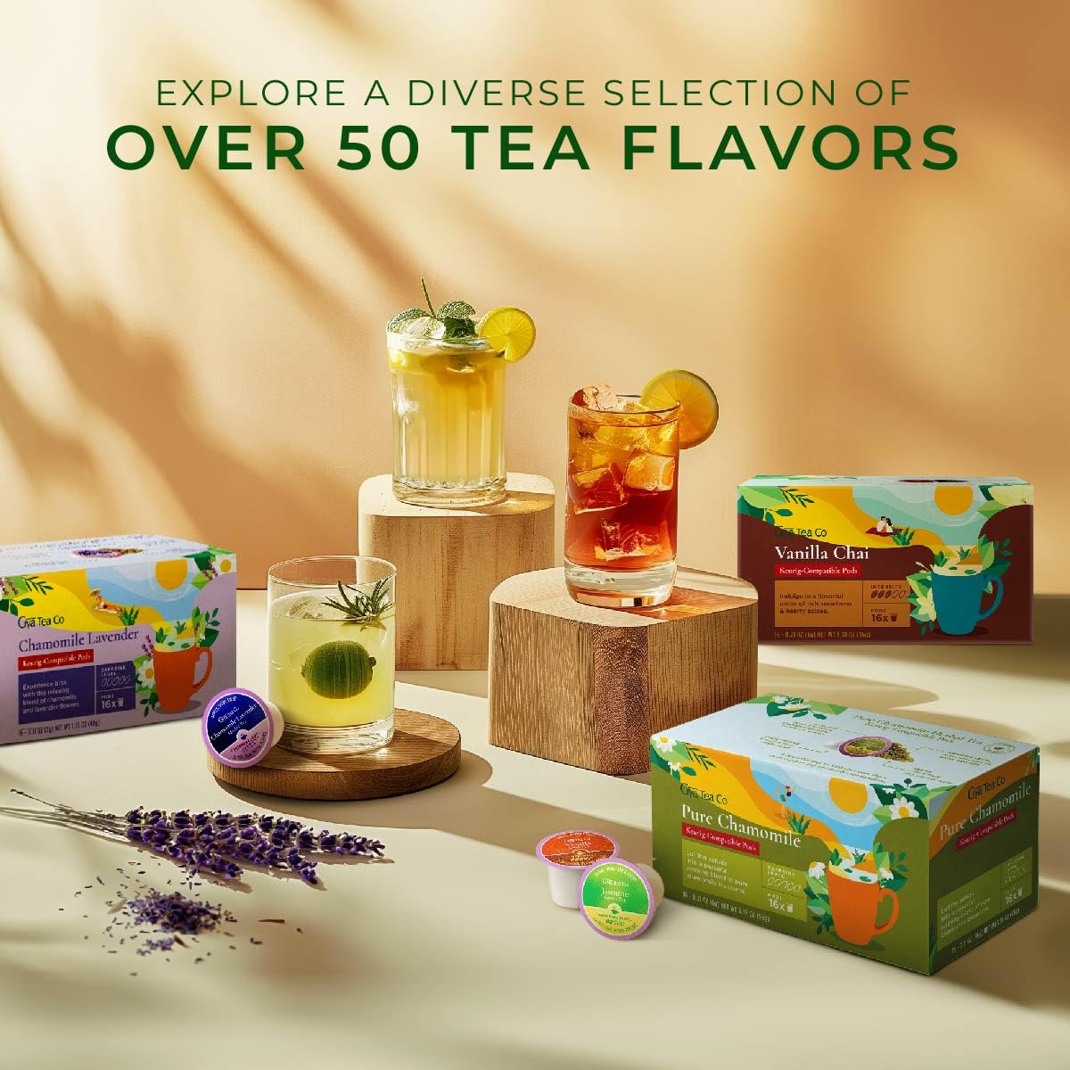 Gya Tea Co warm aroma from ginger and peach brew.